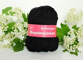 Пряжа Пехорка Мериносовая черный (100гр 200м) (мериносовая шерсть 50% акрил 50%) Пряжа Пехорка Мериносовая черный (100гр 200м) (мериносовая шерсть 50% акрил 50%)