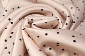 Ткань шелк набивной горох пудровый ш 1,5 (пэ 97% эластан 3%) Ткань шелк набивной горох пудровый ш 1,5 (пэ 97% эластан 3%)
